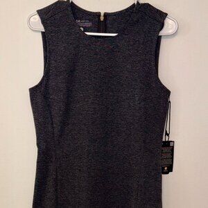 Dark Gray Sleeveless Sheath Dress-QOR